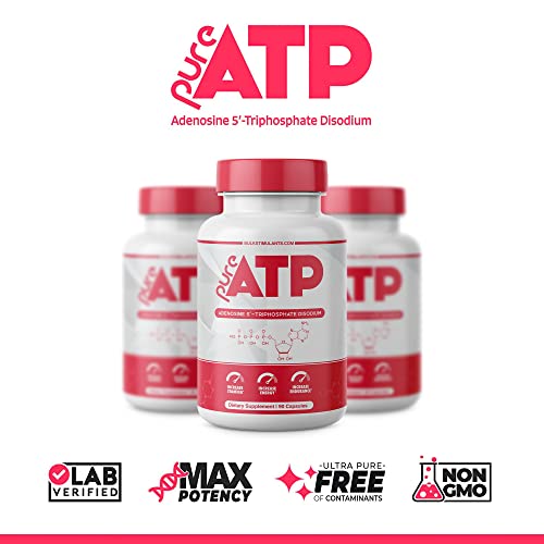 Pure ATP Capsules, Adenosine Triphosphate - Increase Energy, Endurance, Strength BulkStimulants.com Au supplements