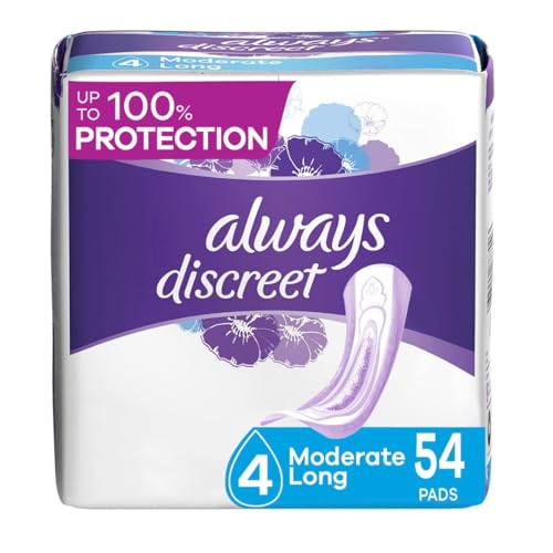 Always Discreet Adult Moderate Long Incontinence Pads, Up to 100% Leak Always Discreet Au supplements