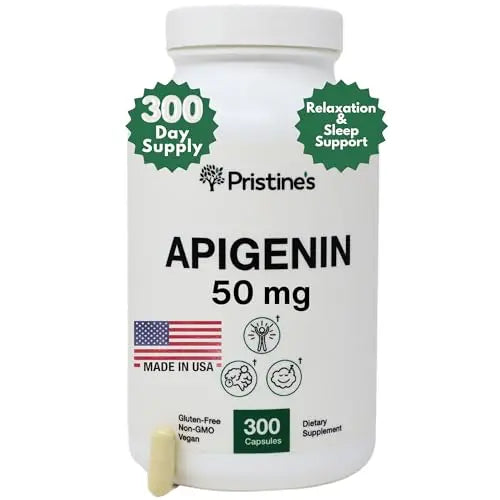 PRISTINE'S Apigenin Relaxation & Sleep Supplement Support - 50mg 300 Day Supply PRISTINE'SAU supplements