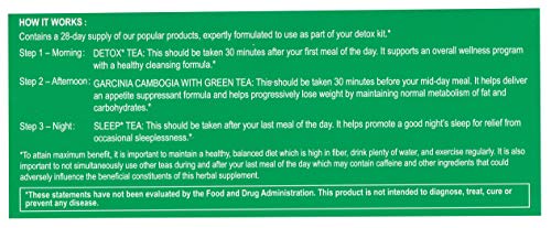 Hyleys Detox Tea for Cleanse and Weight Loss - 28 Day Kit - 84 Tea Bags (9 Pack) HYLEYS Au supplements