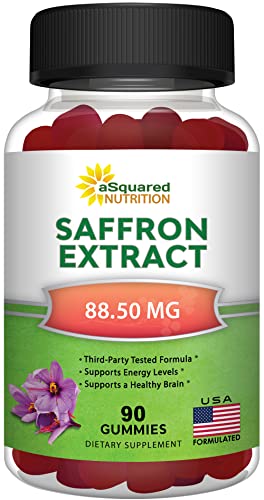 Saffron Gummies - Saffron Extract Supplement - Pure Gummy Supplements Alternative aSquared NutritionAU supplements