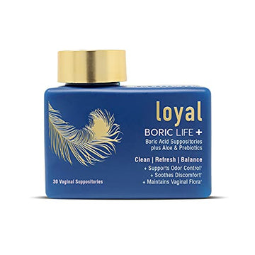 Loyal Boric Life Plus - Boric Acid Vaginal Suppositories with Aloe & FOS - Supports Odor Loyal Au supplements