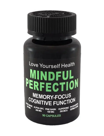 Love Yourself Health Mindful Perfection Premium Nootropic Brain Supplement, 90Count 45 Day Supply for Improved Cognitive Function, Focus, Memory & Energy Love Yourself Health Au supplements