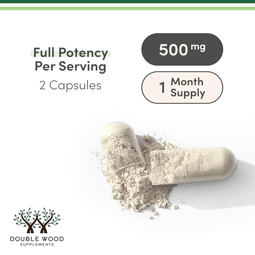 Double Wood Supplements NAD+ Anti Aging & Cell Regeneration | 500mg of 95% Pure NAD Plus Per Serving, 30 Day Supply | Similar to Nicotinamide Riboside | Third Party Tested, Vegan Safe, Non-GMO Double Wood Supplements Au supplements