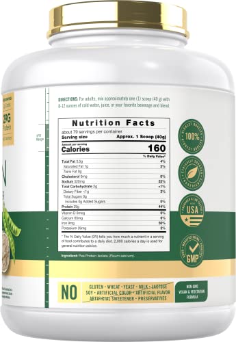 Carlyle Pea Protein Powder with BCAA'S 7lb | Unflavored | 29G Protein | Non-GMO, Gluten Carlyle Au supplements