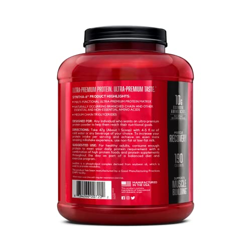 BSN SYNTHA-6 Whey Protein Powder with Micellar Casein, Milk Protein Isolate, Chocolate BSN Au supplements
