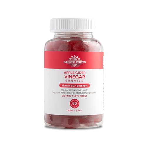 Sacred Roots Sugar-Free, Apple Cider Vinegar Gummies, 60 Gummies – Supports Healthy Sacred RootsAU supplements