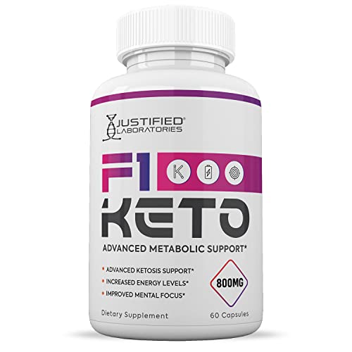 (3 Pack) F1 Keto Pills 800MG Includes goBHB Exogenous Ketones Advanced Ketosis Justified Laboratories Au supplements
