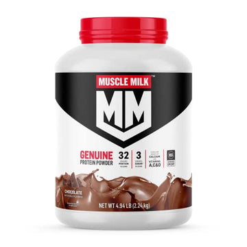 Muscle Milk Genuine Protein Powder, Chocolate, 4.94 Pound, 32 Servings, 32g Protein Muscle Milk Au supplements