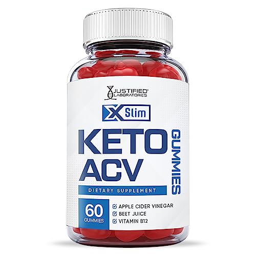 Justified Laboratories X Slim Keto ACV Gummies 1000MG Xslim Vegan Non GMO with Pomegranate Justified Laboratories Au supplements