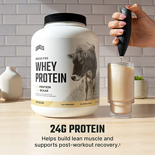 Levels Grass Fed 100% Whey Protein, No Hormones, Cappuccino, 5LB Levels Nutrition Au supplements
