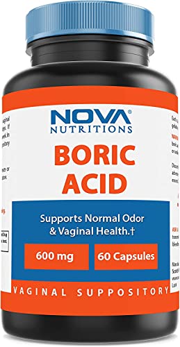 Nova Nutritions Boric Acid Vaginal Suppositories - 100% Pure Made in USA - USP Medical Grade Fine Powder Nova Nutritions Au supplements