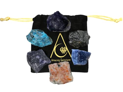 Weight Loss Crystals and Stone Sets Manifestation, Set of 6 Black Tourmaline, Amethyst Amazing Gemstone Au supplements
