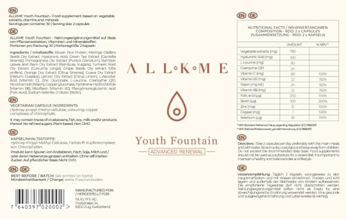 ALLKME Vegan Collagen Booster, Winner of Switzerland Prestige Award ALLKME Au supplements