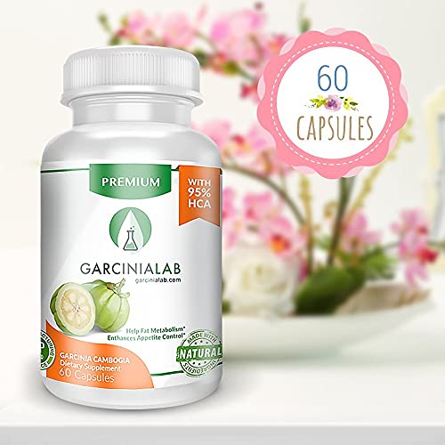 Garcinia Cambogia Extract 100% Pure 95% HCA Pharmaceutical Grade 60 Capsules 1 Month GarciniaLab Au supplements