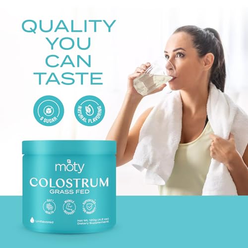 Moty Bovine Colostrum Grass Fed Powder Supplement for Gut Health, Muscle Recovery Moty Au supplements