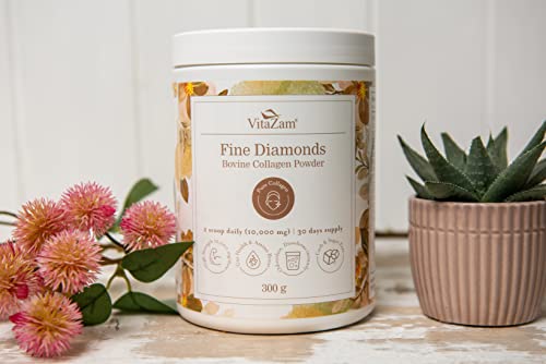 Vitazam Fine Diamond Bovine Collagen Powder - Hydrolyzed Type 1 & 3 Collagen Powder Protein VitaZam Au supplements