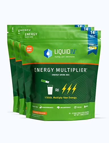 Liquid I.V. Hydration + Energy Multiplier - Mango Tamarind - Hydration Powder Packets Liquid I.V. Au supplements