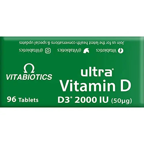 Vitabiotics Ultra Vitamin D Tablets 2000IU Extra Strength - 96 Count ( Pack of 1) Vitabiotics Ultra Au supplements