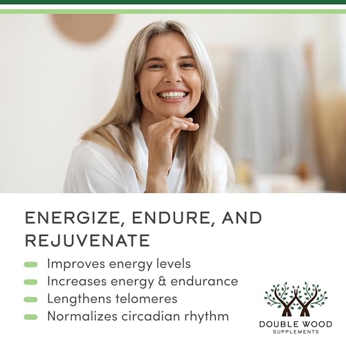 Double Wood Supplements NAD+ Anti Aging & Cell Regeneration | 500mg of 95% Pure NAD Plus Per Serving, 30 Day Supply | Similar to Nicotinamide Riboside | Third Party Tested, Vegan Safe, Non-GMO Double Wood Supplements Au supplements