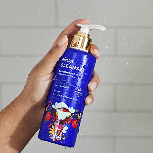 Always Cleanse Feminine Intimate Wash For Women, Ph Balanced For Sensitive Skin, Fragrance-Free Always Au supplements