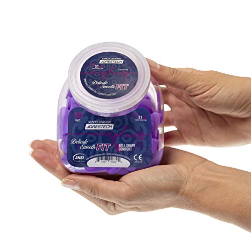 JORESTECH Safety Earplugs Purple Ultra Soft Foam Small/Slim SNR 35 dB Comfortable JORESTECH Au supplements