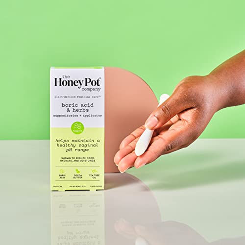 The Honey Pot Company 7 Day Boric Acid & Herbs Suppositories - Maintains and Balances Healthy The Honey Pot Company Au supplements