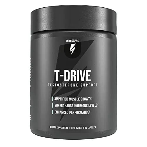 InnoSupps : T-Drive | Testosterone Booster | Amplify Muscle Growth | KSM-66 Ashwagand InnoSupps uk supplements