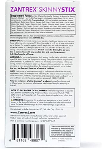 Zantrex SkinnyStix Energy Powder – Increase Energy, Heighten Focus, Boost Mood Zantrex Au supplements