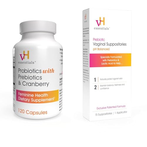 vH essentials Probiotics with Prebiotics and Cranberry Feminine Health Supplement - 120 Capsules vH essentials Au supplements