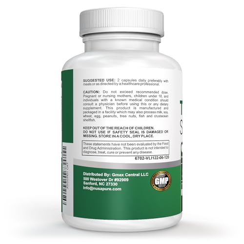 NusaPure Premium Thyroid Support Supplement (Non-GMO) 120 caps for with Ashwaganda NusaPure Au supplements
