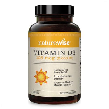 NatureWise Vitamin D3 5000iu (125 mcg) Healthy Muscle Function, and Immune Support NatureWise Au supplements