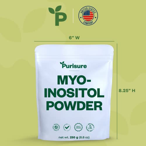 Purisure Myo-Inositol Powder, 250g, Fertility, Hormonal Balance and Ovarian Support Purisure Au supplements