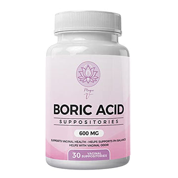 Magic V Steam Boric Acid Suppositories 600 MG 30 Count Optimal PH Support Made in The USA Magic V Steam Au supplements