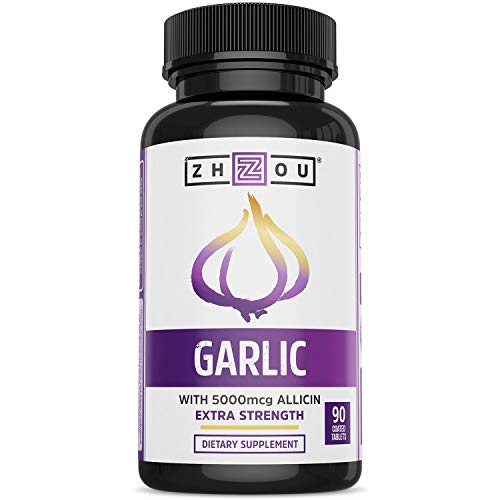 Zhou Nutrition Garlic Supplement With Allicin, Extra Strength 5000mcg Allicin Per Serving Zhou Nutrition Au supplements