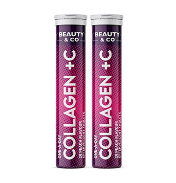 Collagen Effervescent - Marine Collagen & Vitamin C (2 Tubes) Beauty & Co Au supplements
