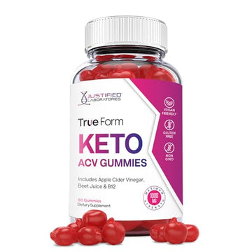 Justified Laboratories True Form Keto ACV Gummies 1000MG Vegan Non GMO Justified Laboratories Au supplements