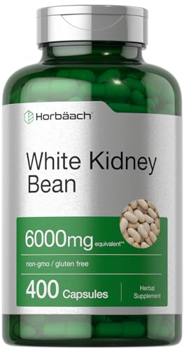 White Kidney Bean Extract Capsules | 6000mg | 400 Count | Non-GMO & Gluten Free Horbäach Au supplements