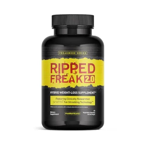 Pharmafreak Ripped Freak 2.0 - Hybrid Weight Loss Supplement - USA - 60ct (Bottle Only) PharmafreakAU supplements