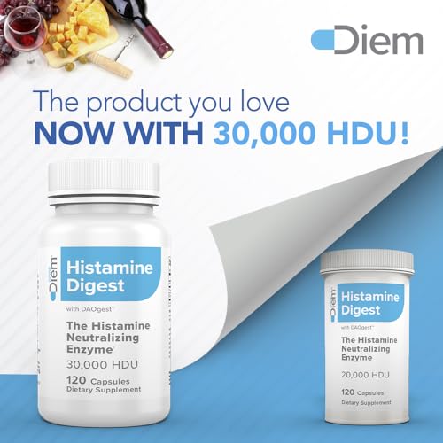 Omne Diem Histamine Digest DAO 30,000 HDU - 120 Caps - Histamine Neutralizing Omne Diem Au supplements