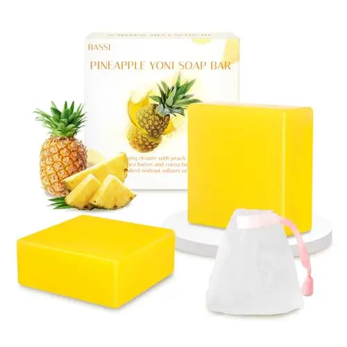 2 PCS Yoni Soap Bars Feminine Wash, 100% Natural Organic Yoni Bar Soap for Women Ph Balance Yoni BASSIAU supplements