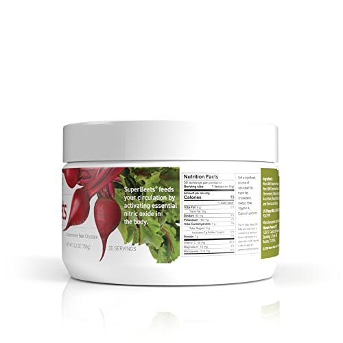 HumanN SuperBeets - Beet Root Powder - Nitric Oxide Boost for Blood Pressure, Circulation & Heart Health Support - Non-GMO Superfood Supplement - Natural Black Cherry Flavor, 30 Servings humanN Au supplements