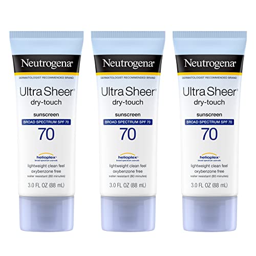 Neutrogena Ultra Sheer Dry-Touch Sunscreen Lotion, Broad Spectrum SPF 70 UVA/UVB Neutrogena Au supplements