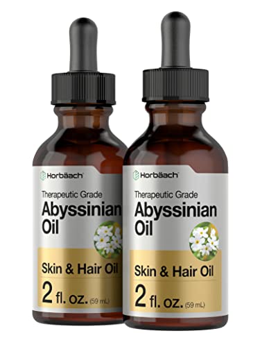 Abyssinian Oil 4 fl oz | Hair and Skin Oil | 2 Pack of 2oz | Paraben, SLS and Fragrance Free Horbäach Au supplements