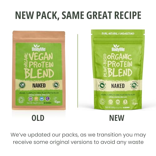 BodyMe Organic Vegan Protein Powder Blend, Naked Natural - Unsweetened, Low Carb BodyMe Au supplements