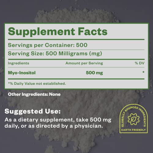 Purisure Myo-Inositol Powder, 250g, Fertility, Hormonal Balance and Ovarian Support Purisure Au supplements