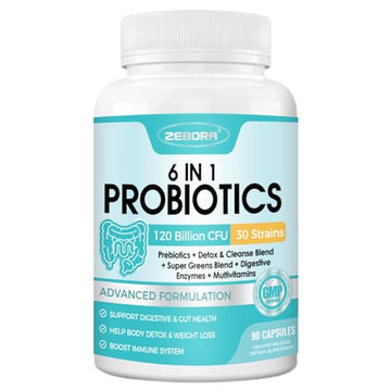 ZEBORA Probiotics for Women-Men Digestive Health with 120 Billion CFUs, Mens-Womens ZEBORA Au supplements