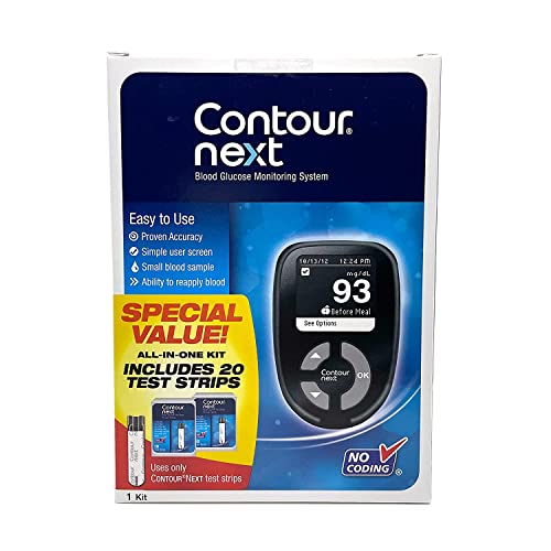 CONTOUR NEXT Blood Glucose Monitoring System – All-in-One Kit Ascensia Au supplements