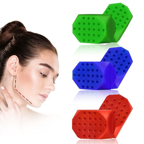 Jawline Exerciser for man&women, Jaw Exerciser, 3 Resistance Levels(6 pcs) Silicone Jawline MUWIGO Au supplements