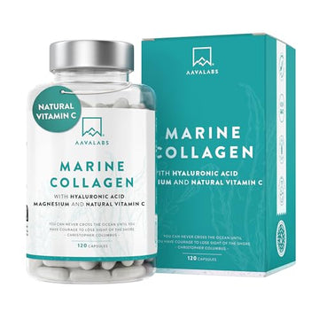 Marine Collagen Tablets for Women and Men with Hyaluronic Acid, Natural Vitamin C & Magnesium - with Pure Collagen peptides AAVALABS Au supplements